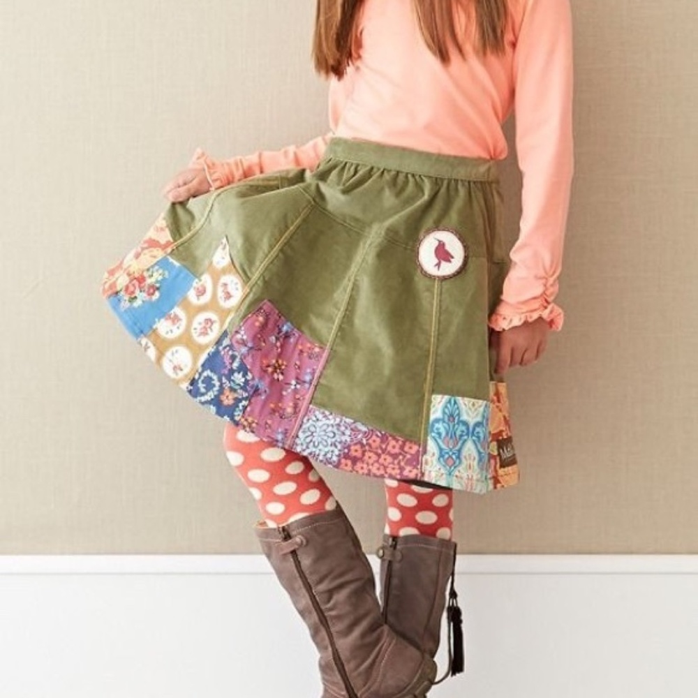 Matilda Jane Corduroy Patchwork Meridian Skirt